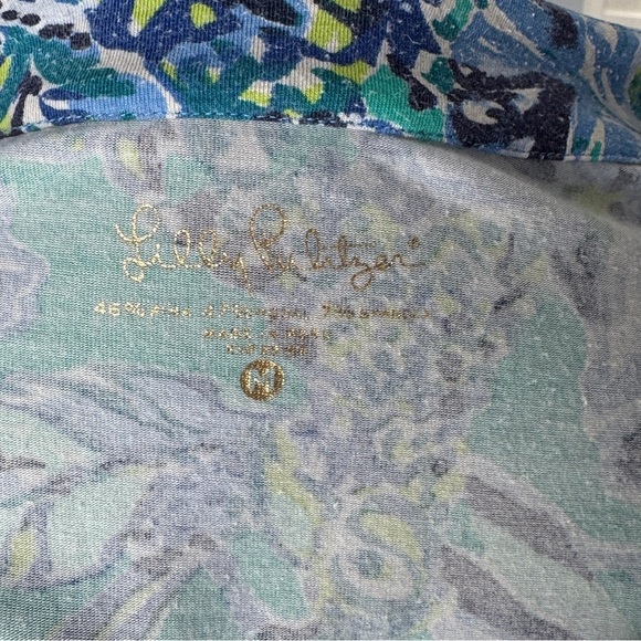 Lilly Pulitzer Long Sleeve Boatneck Floral Top - Picture 4 of 6